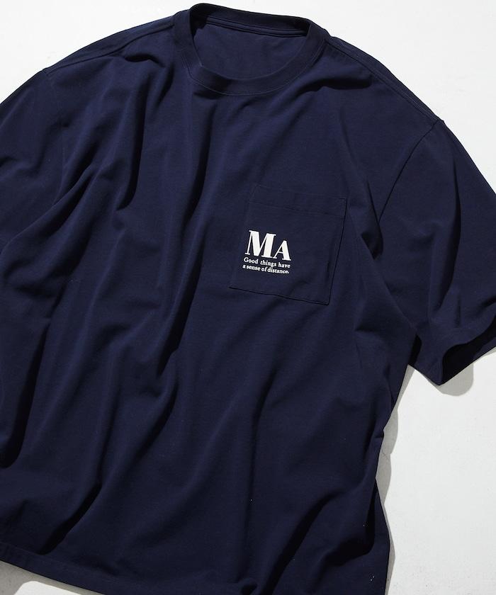 MA概念印花口袋T恤