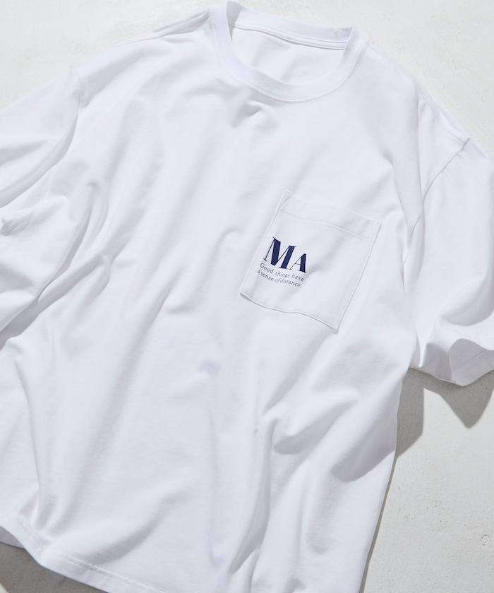 MA概念印花口袋T恤