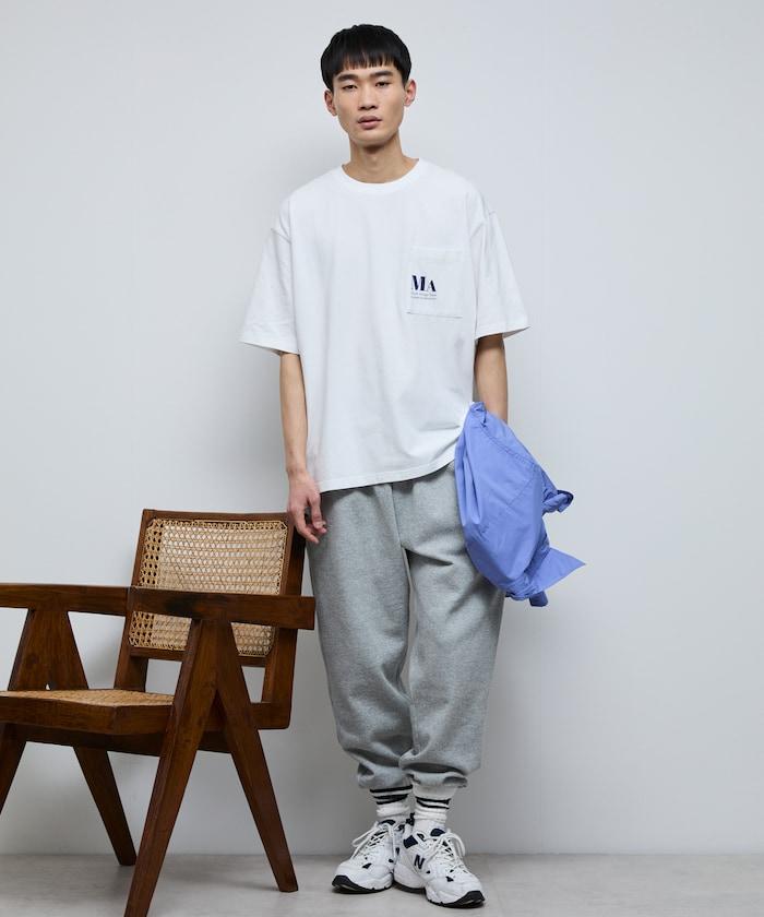 MA概念印花口袋T恤