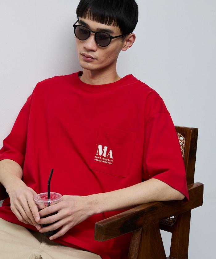 MA概念印花口袋T恤