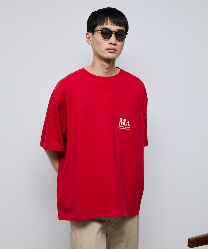 MA概念印花口袋T恤