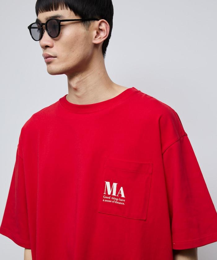 MA概念印花口袋T恤