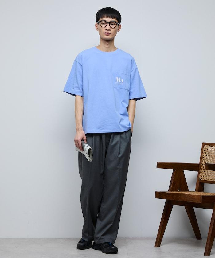 MA概念印花口袋T恤