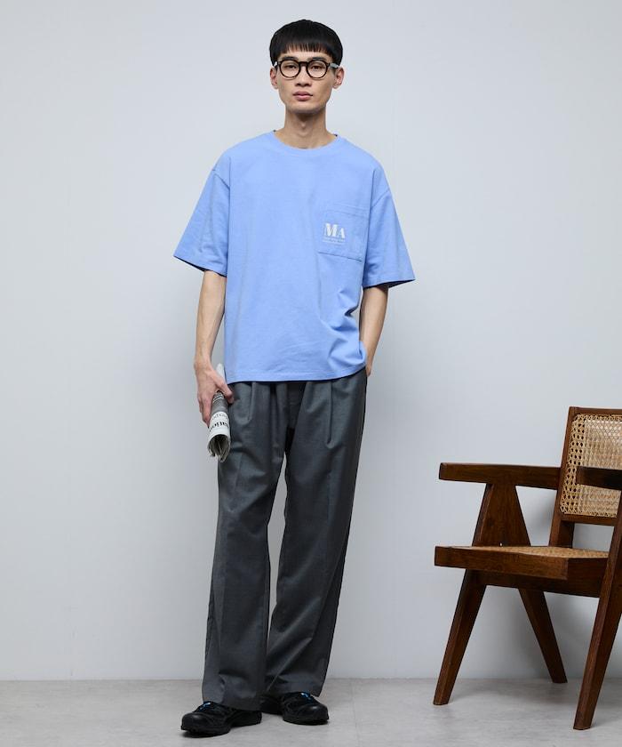 MA概念印花口袋T恤