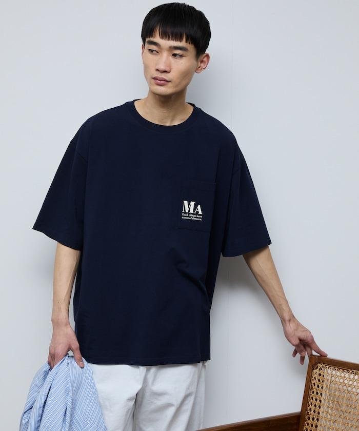 MA概念印花口袋T恤