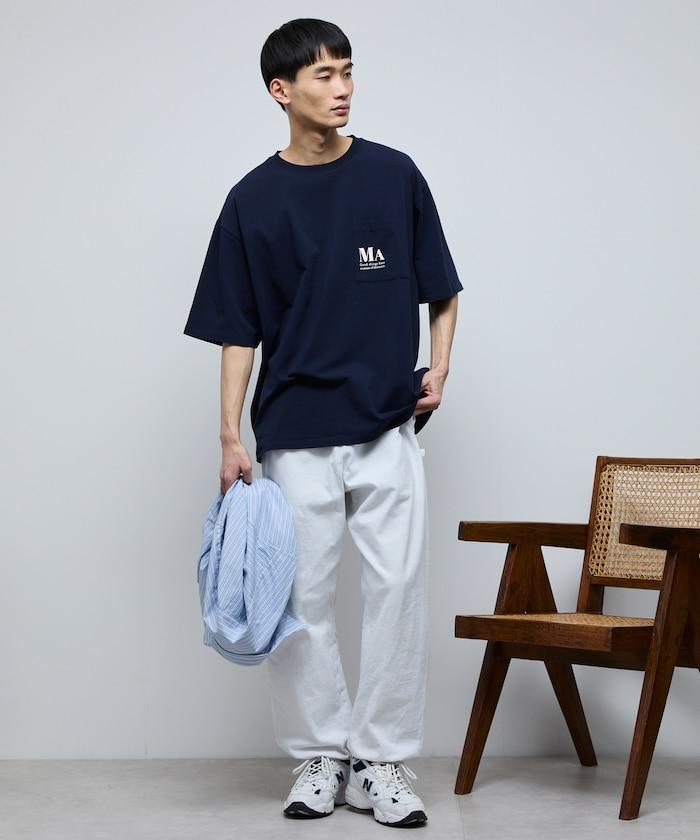 MA概念印花口袋T恤