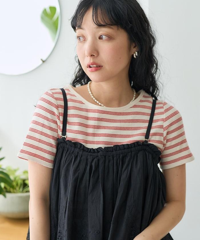 印度扇貝雙層裙 上衣