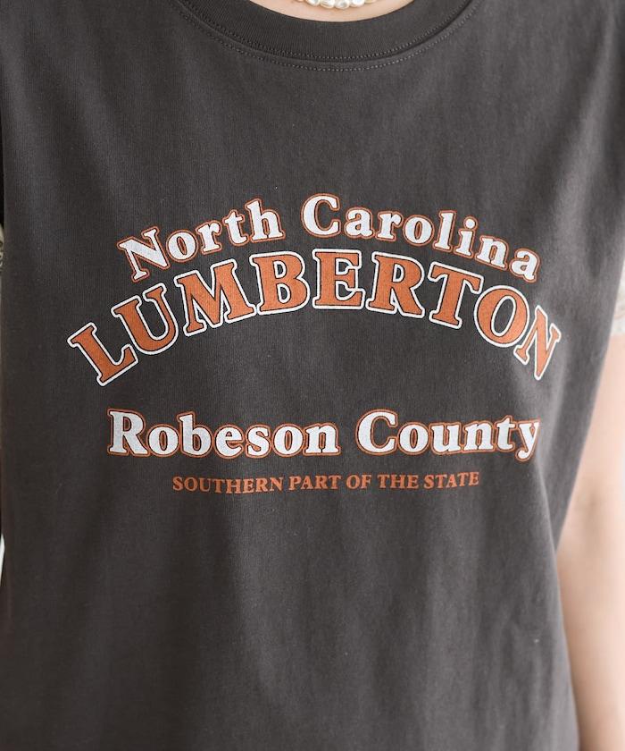 袖蕾絲拼接logo印花T恤