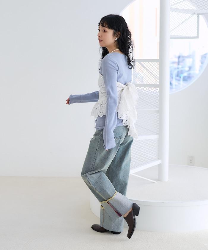 網眼長袖上衣