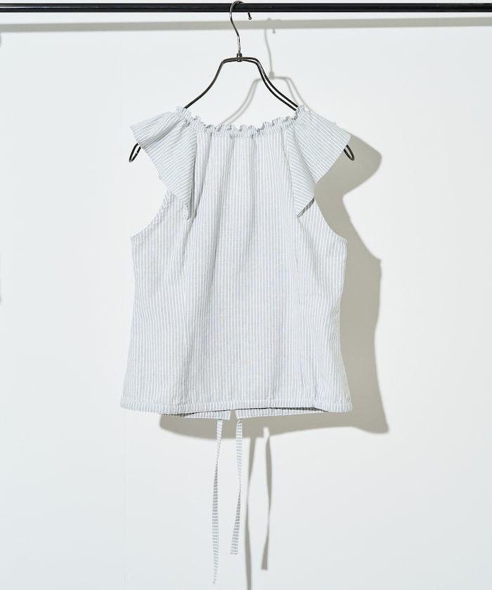 2WAY蕾絲荷葉邊襯衫