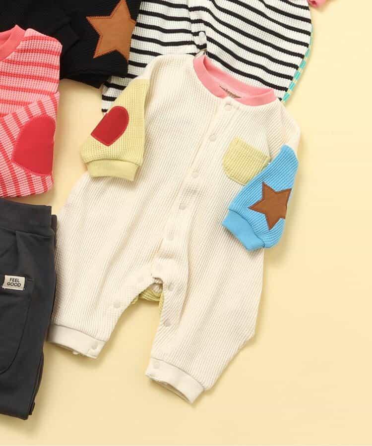 【連衣裙】肘部補丁裝飾連體褲