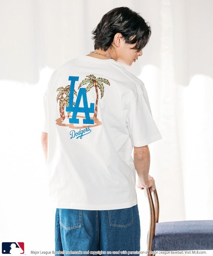 聯名 MLB 標誌刺繡背面印花T恤