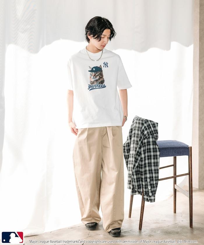 聯名 MLB 動物印花T恤