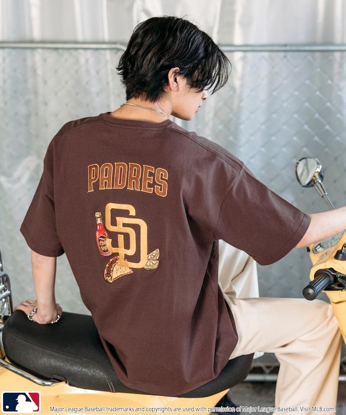 聯名 MLB 標誌刺繡背面印花T恤