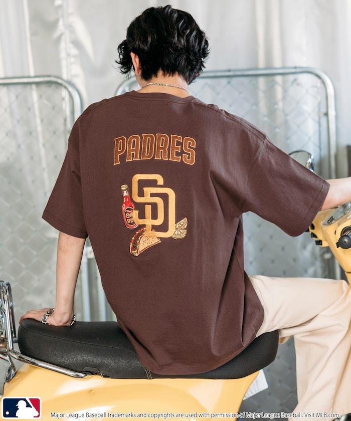 聯名 MLB 標誌刺繡背面印花T恤