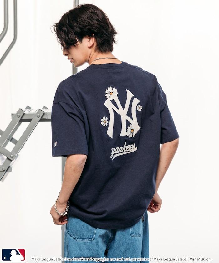 聯名 MLB 標誌刺繡背面印花T恤
