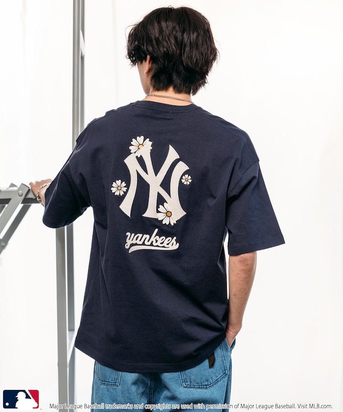 聯名 MLB 標誌刺繡背面印花T恤