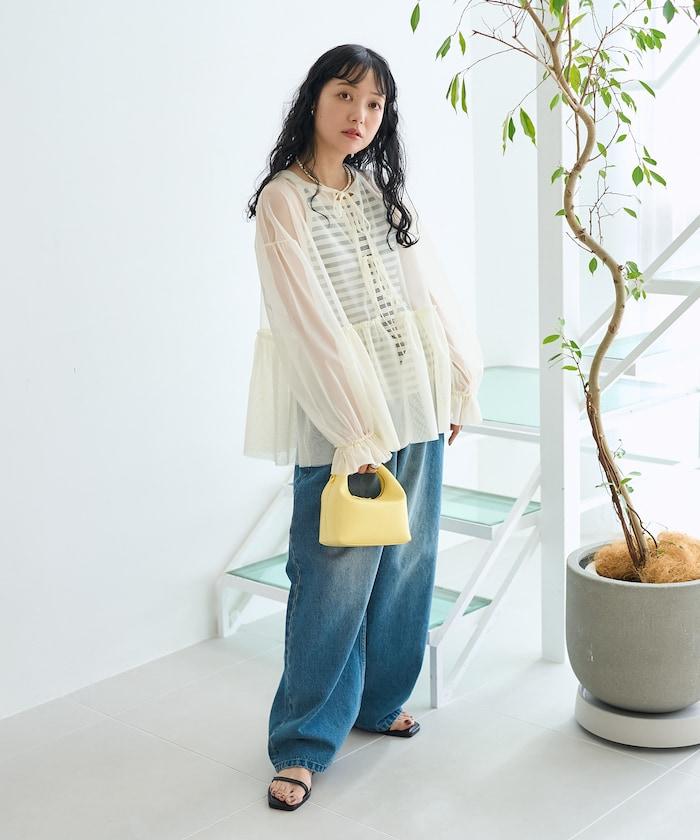 【套裝商品】蕾絲疊層 印花長袖T-shirt