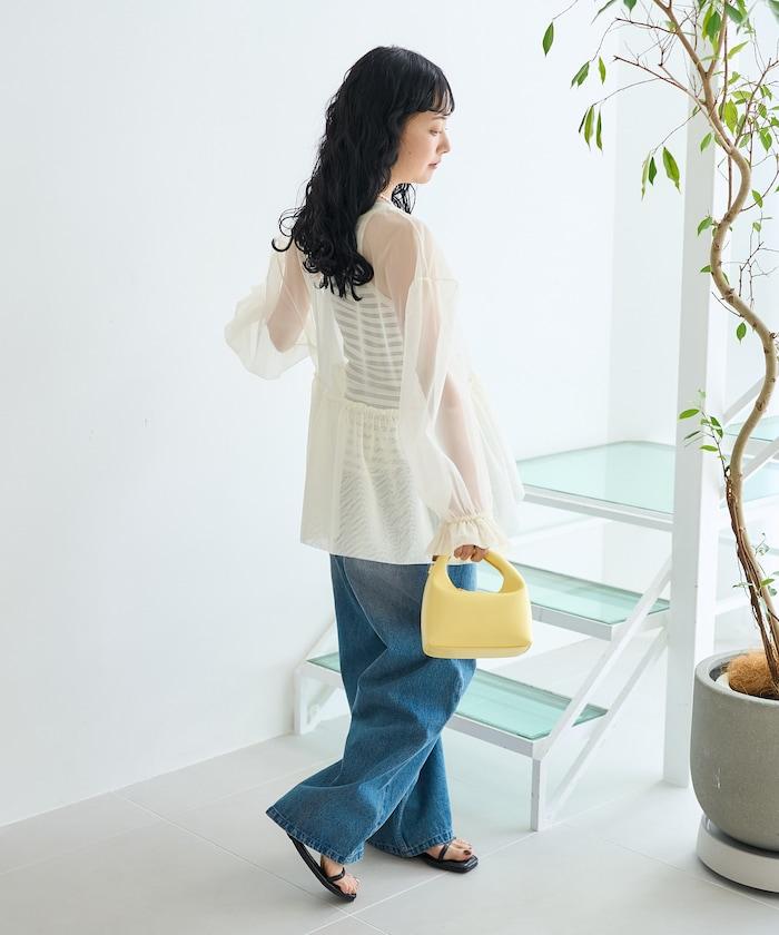 【套裝商品】蕾絲疊層 印花長袖T-shirt