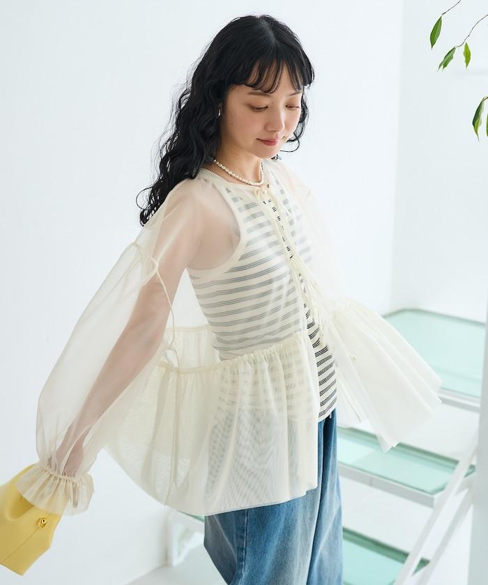 【套裝商品】蕾絲疊層 印花長袖T-shirt