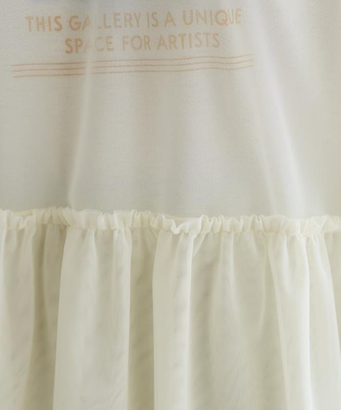 【套裝商品】蕾絲疊層 印花長袖T-shirt