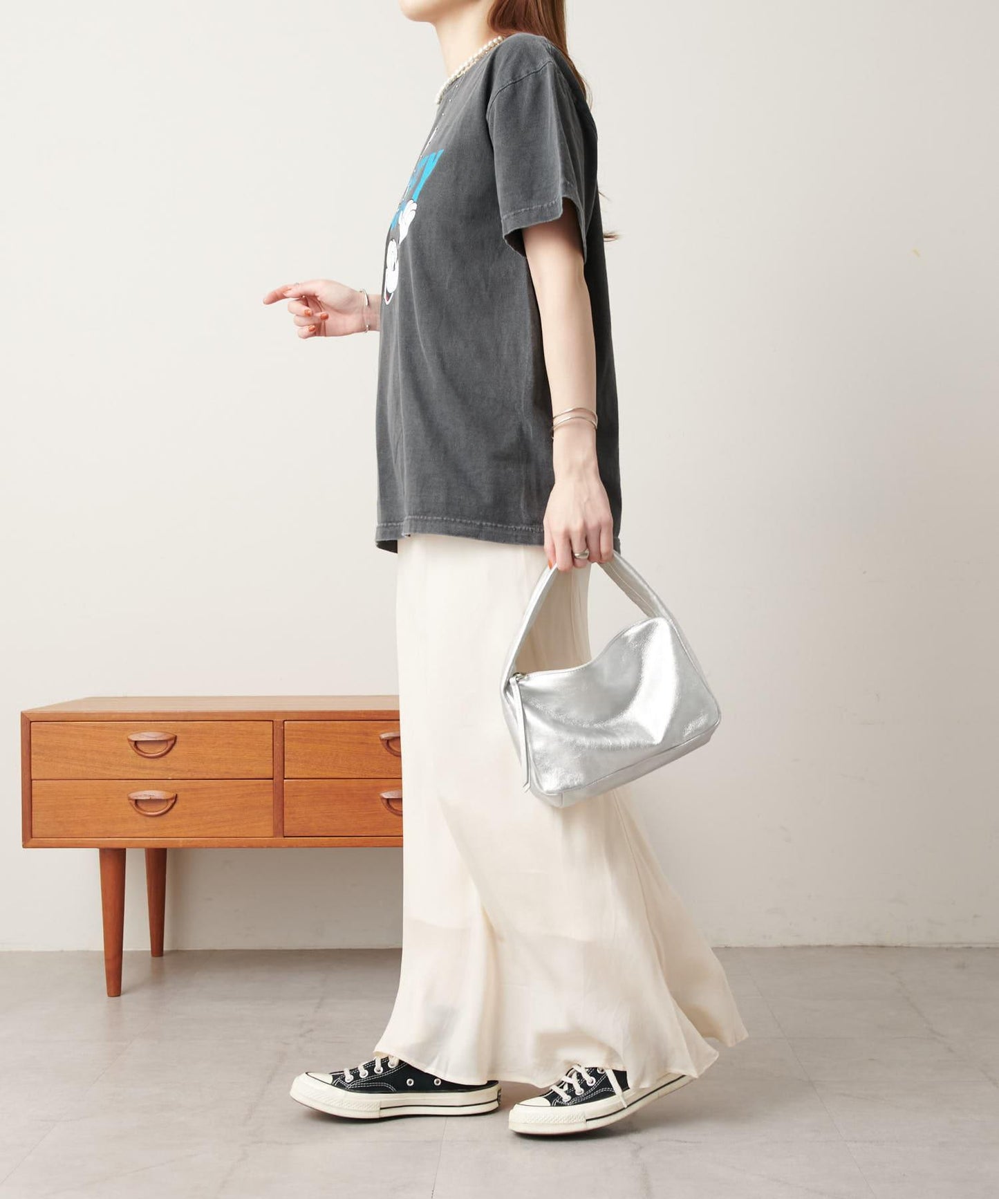 《尺碼展開》《美型》人造絲呢美人魚裙