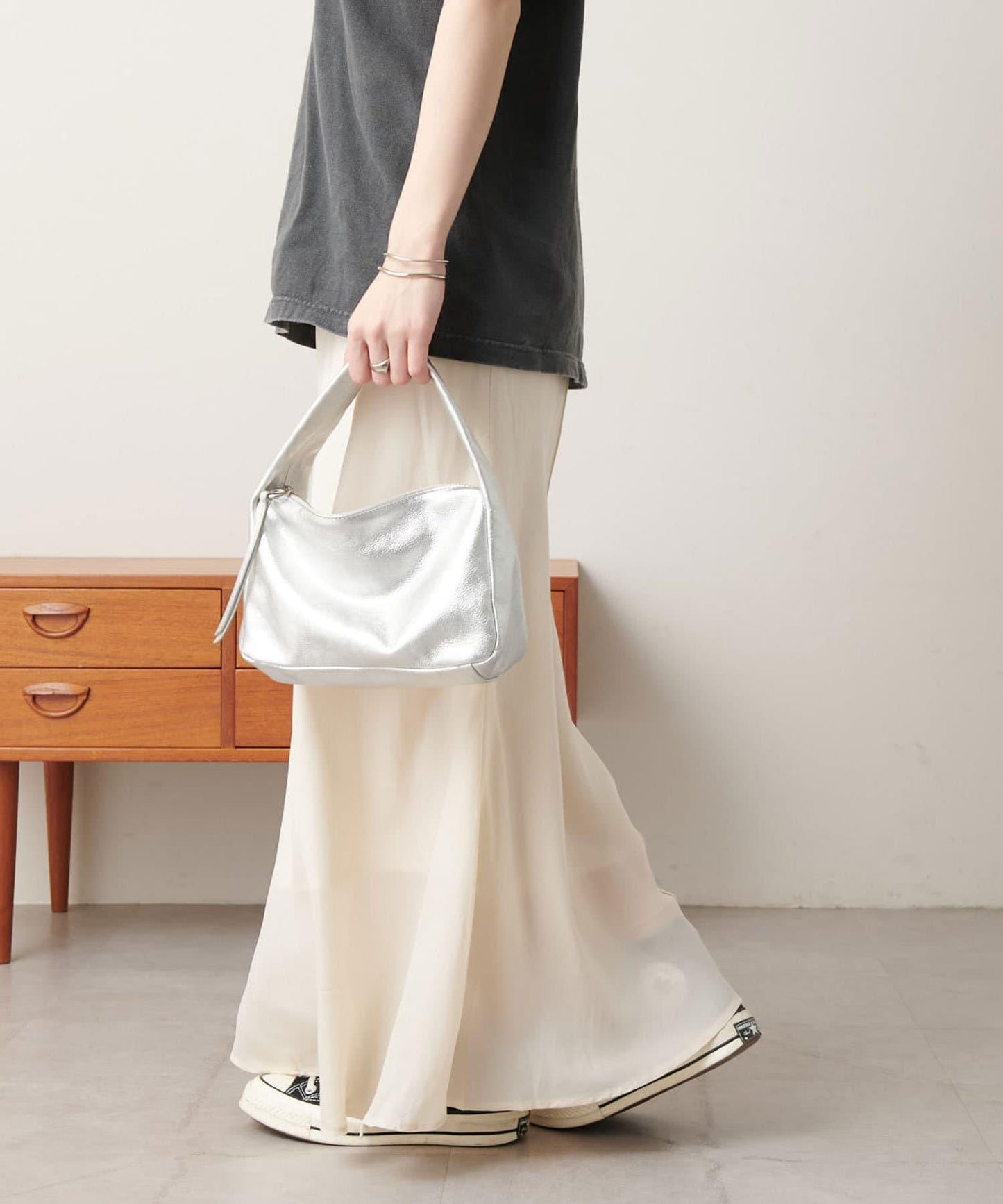 《尺碼展開》《美型》人造絲呢美人魚裙