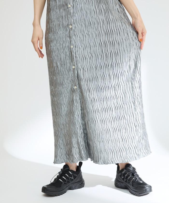 褶皺襯衫連衣裙