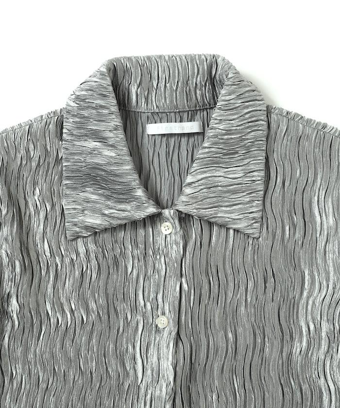 褶皺襯衫連衣裙