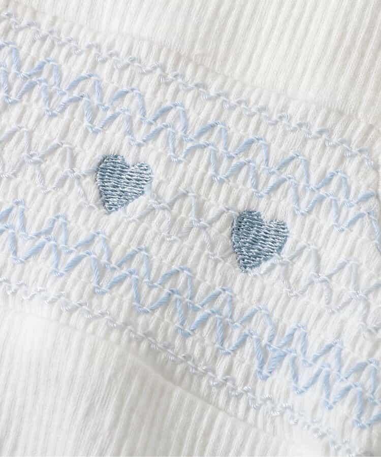 心形拼皺刺繡兩穿連體褲