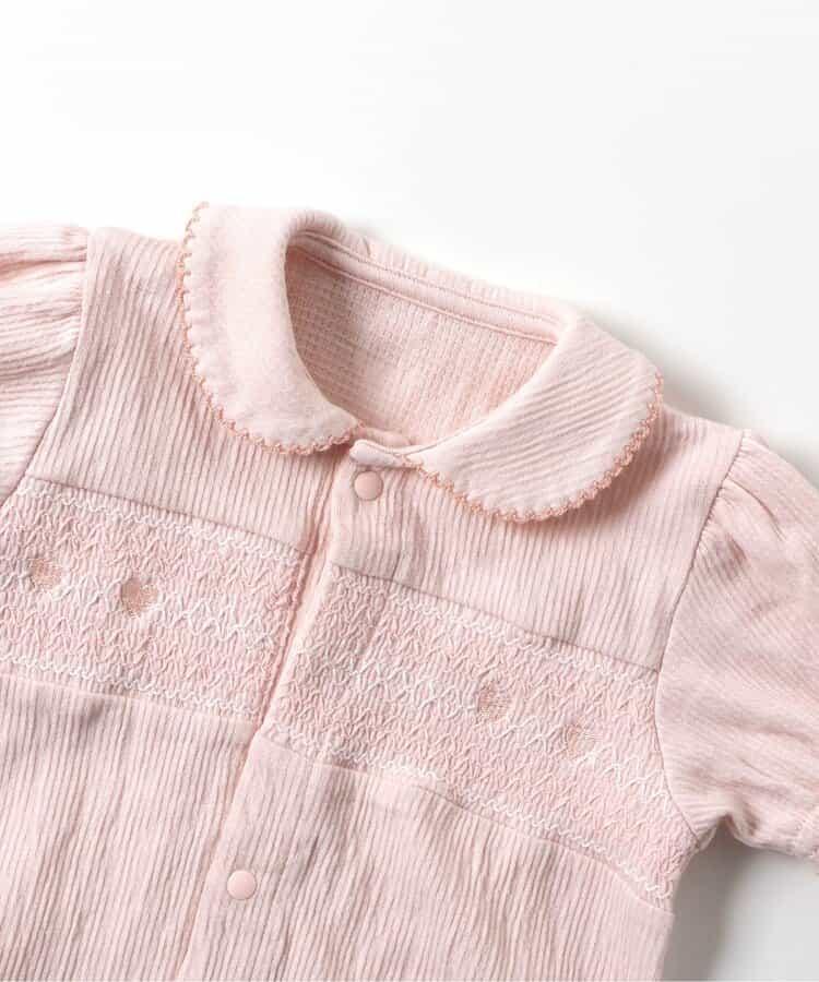 心形拼皺刺繡兩穿連體褲