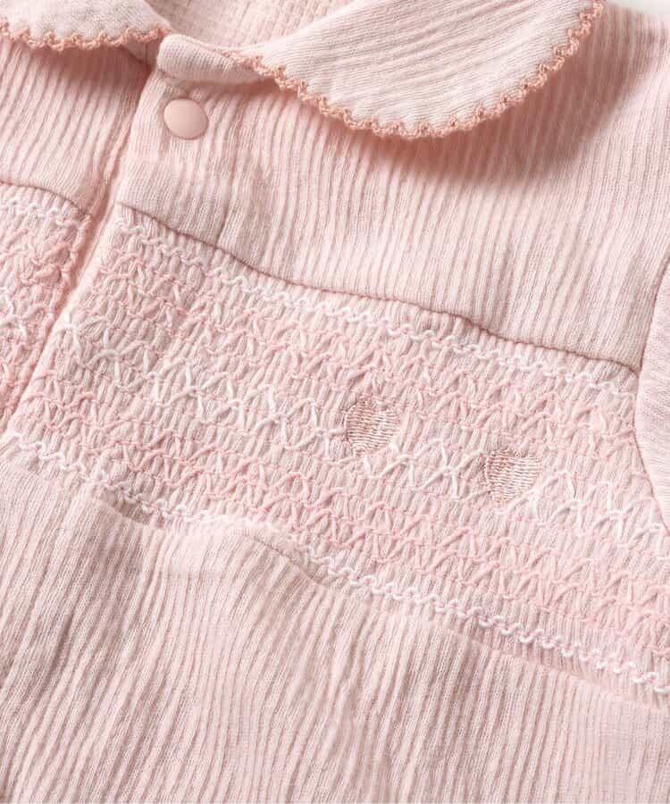 心形拼皺刺繡兩穿連體褲