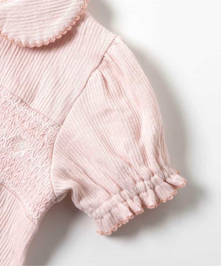 心形拼皺刺繡兩穿連體褲