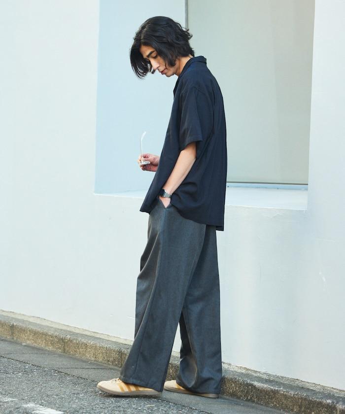 Relax Fit 舒適版 麻混織 設計刺繡 古巴襯衫 【限定推出】