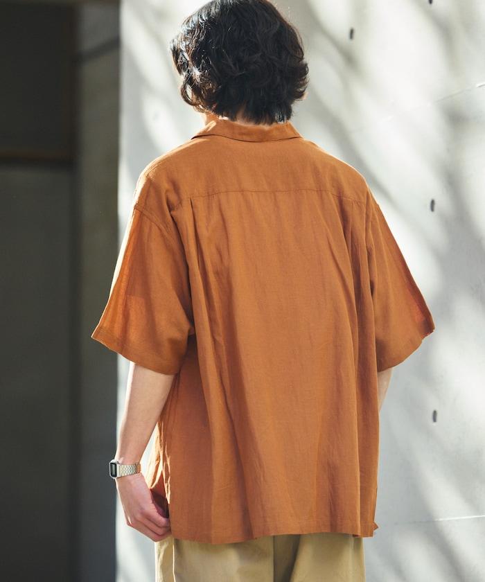 Relax Fit 舒適版 麻混織 設計刺繡 古巴襯衫 【限定推出】