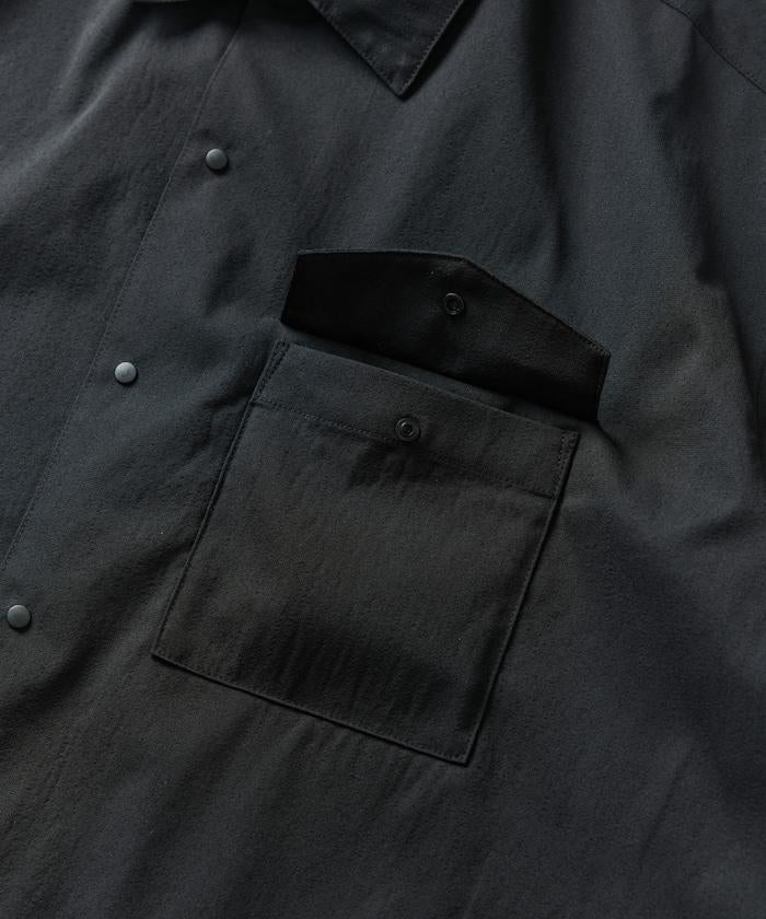 AiRide/舒適版 短袖口袋襯衫