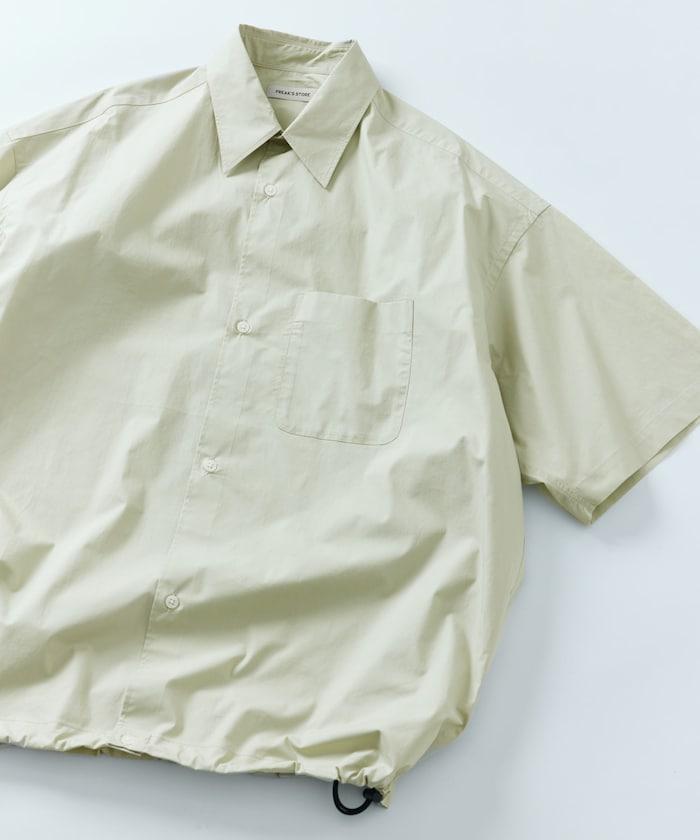 寬鬆剪裁 長領 短袖 襯衫