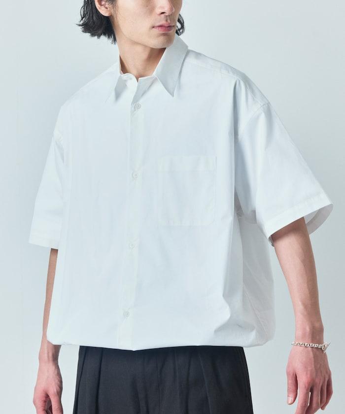 寬鬆剪裁 長領 短袖 襯衫