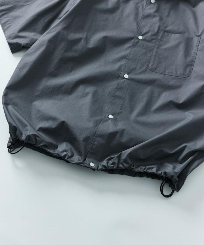 寬鬆剪裁 長領 短袖 襯衫