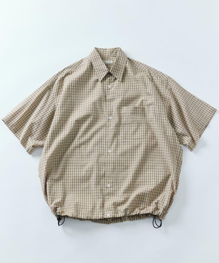 寬鬆剪裁 長領 短袖 襯衫