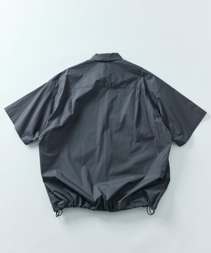 寬鬆剪裁 長領 短袖 襯衫