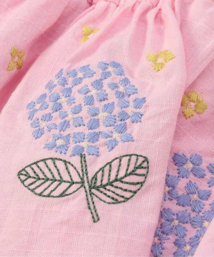 【連衣裙】繡花繡球嬰兒連體衣