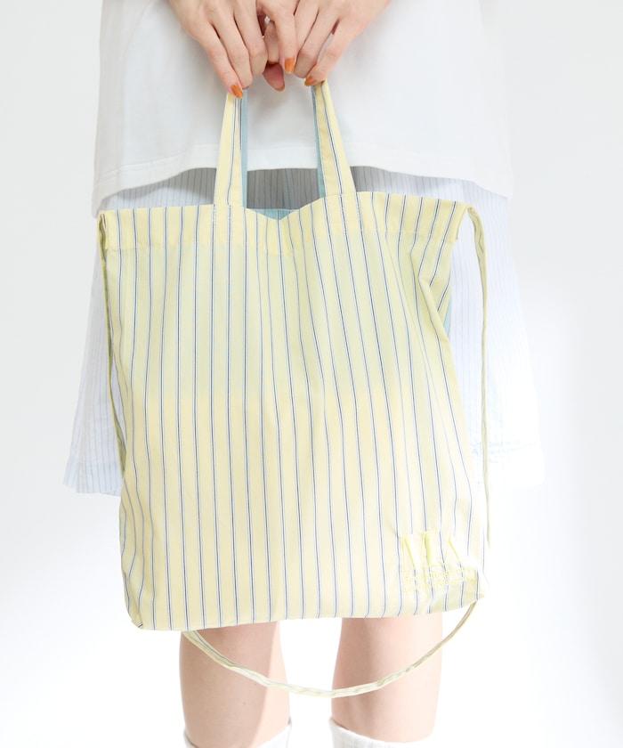 庫存面料刺繡包 / 襯衫面料雙用手提袋