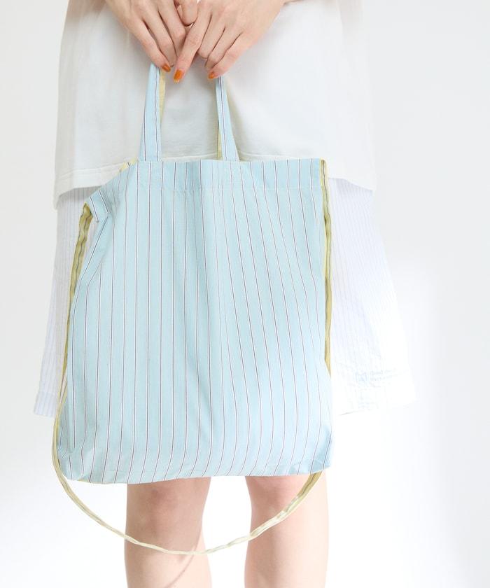 庫存面料刺繡包 / 襯衫面料雙用手提袋