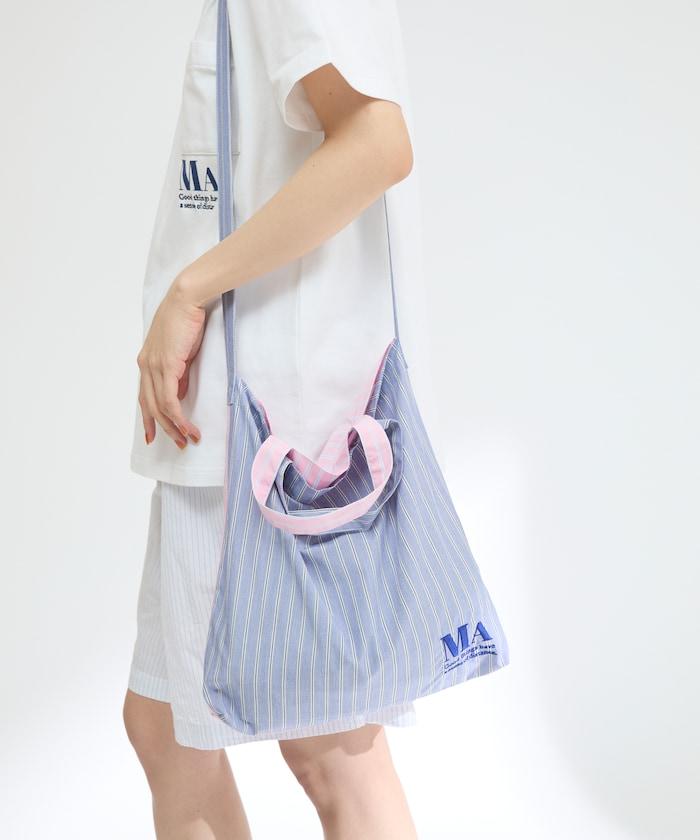 庫存面料刺繡包 / 襯衫面料雙用手提袋