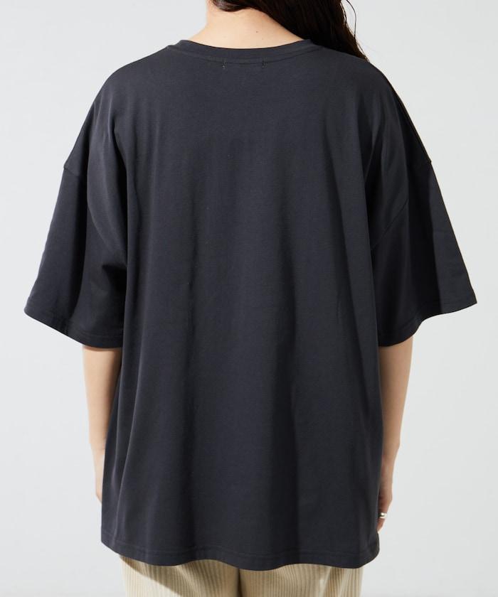 箔印圖案 大尺寸 短袖襯衫