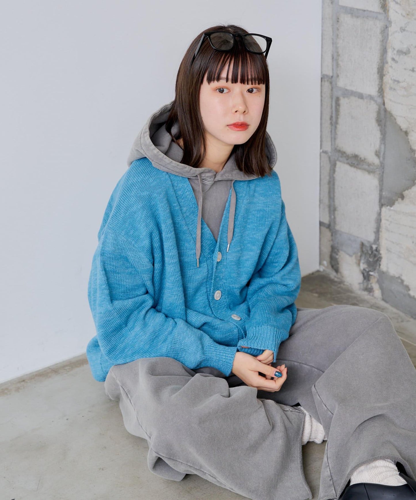 【WHIMSIC】條紋毛線針織開衫