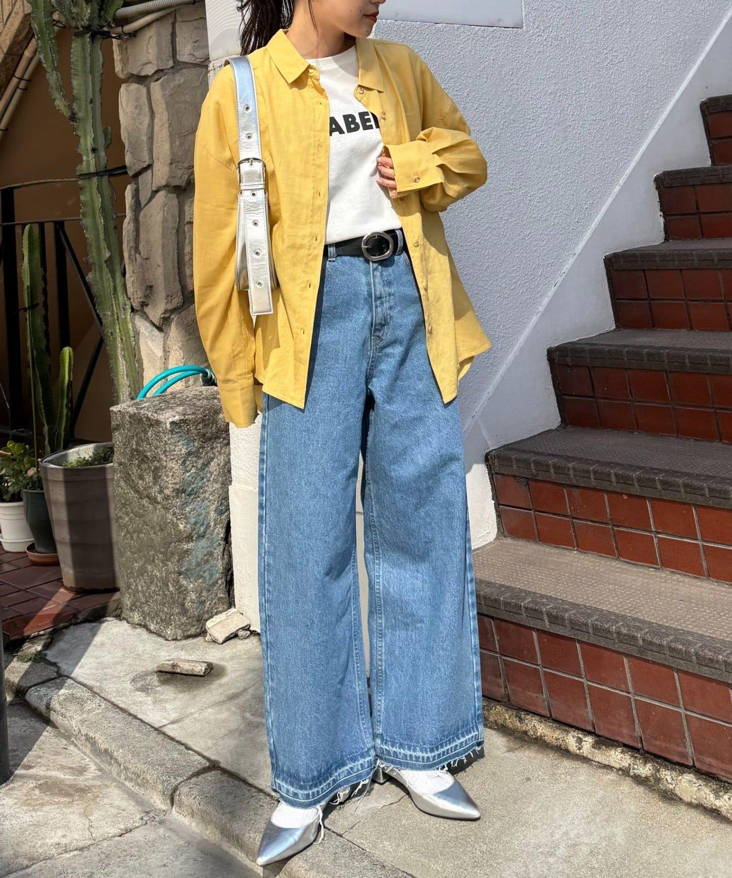 【限定】亞麻混紡常規襯衫