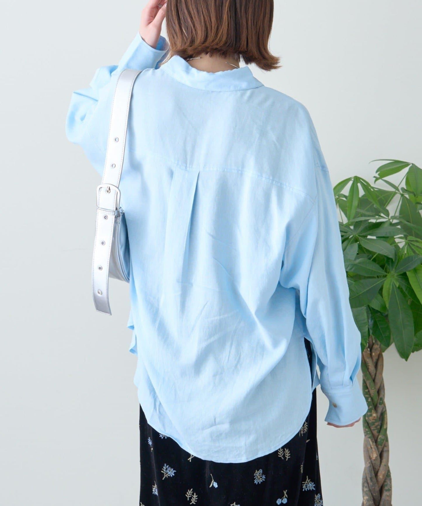 【限定】亞麻混紡常規襯衫