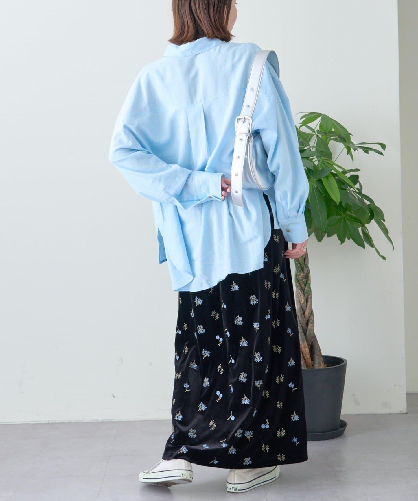 【限定】亞麻混紡常規襯衫